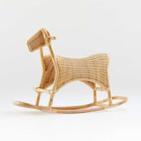 The Inside Project Rattan Rocking Horse For Babies And Todler