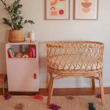 The Inside Project Stargaze Rattan Baby Bassinet