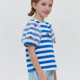 T-shirt, blue stripe (86)