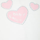 Choupette Heart T-Shirt With Crystals