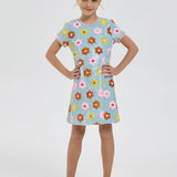 Choupette Sequins Flowers Decorated Dress