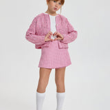 Choupette Stylish Tweed Skirt