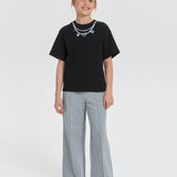 Choupette Neckless Decorated T-Shirt
