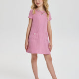 Choupette Stylish Tweed Dress With Beautiful Necklace