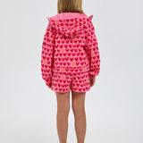 Choupette Heart Set Hoodie Jacket With Shorts