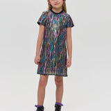 Textured dress, floral print(86)