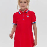 Polo dress, red(104)