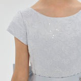 Choupette Jacquard Sequins Decorated Dress Ecru(104)