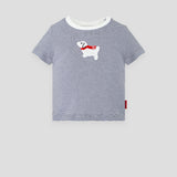 Choupette Doggy Applique Decorated T-Shirt