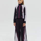 Choupette Girls Black Color-Block Dri-Fit Tracksuit
