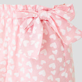 Choupette Heart Printed Shorts With Bow