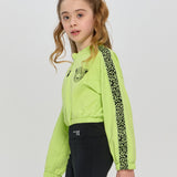 Sports Set Green Jacket and Black Leggings