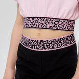 CropPolyesterd Sports Top, Pink(104)