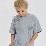 Choupette Bow And Pearls Decorated T-Shirt