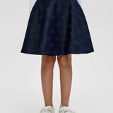 Choupette Denim Elastic Denim Skirt