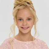 Choupette Pink And Golden Chain Designed Headband