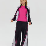 Choupette Girls Black Color-Block Dri-Fit Tracksuit