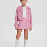 Choupette Stylish Tweed Skirt