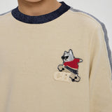 Choupette Textured Jumper With Dog Applique