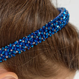Choupette Blue Glitter Rhinestones Headband