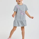 Choupette Stylish Dress With Purse Print