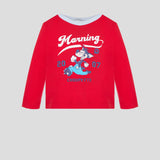 Choupette Red Printed Long Sleeve T-Shirt