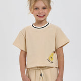 Choupette Pear Decorated Knitted Summer Set (T-Shirt And Skirt)