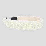 Choupette Pearls Decorated Headband White