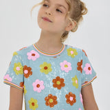 Choupette Sequins Flowers Decorated Dress