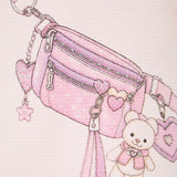 Choupette Charming Dress With Purse Print