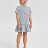 Choupette Stylish Dress With Purse Print
