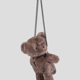 Choupette Black Brown Purse "Teddy"