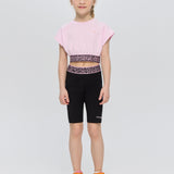 CropPolyesterd Sports Top, Pink(104)