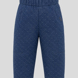 Choupette Smart Denim Cotton Pants With Crystal