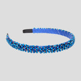 Choupette Blue Glitter Rhinestones Headband