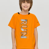 Sports T-shirt with Graphic Print, Orange(104)