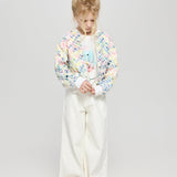 Embroidered Denim Jacket, pink(98)