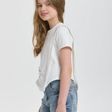 Choupette 3D Flower Asymmetry T-Shirt