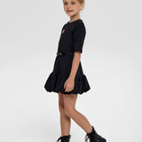 Choupette Black Stylish Belted Dress