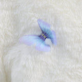 Choupette Ecru Bomber Jacket With Butterflies