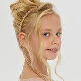 Choupette Elegant Golden Headband With Removable Chains