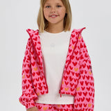 Choupette Heart Set Hoodie Jacket With Shorts