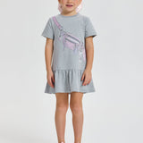 Choupette Stylish Dress With Purse Print
