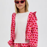 Choupette Heart Set Hoodie Jacket With Shorts