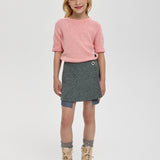 Choupette Grey Sequins Decorated Shorts Skirt