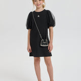 Choupette Elegant Dress With Purse
