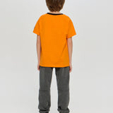 Sports T-shirt with Graphic Print, Orange(104)