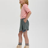 Choupette Grey Sequins Decorated Shorts Skirt