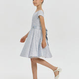 Choupette Jacquard Sequins Decorated Dress Ecru(104)