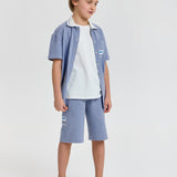 Choupette Smart Summer Textured Set (Shirt And Shorts)